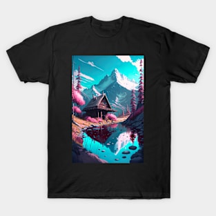 House near mountain T-Shirt